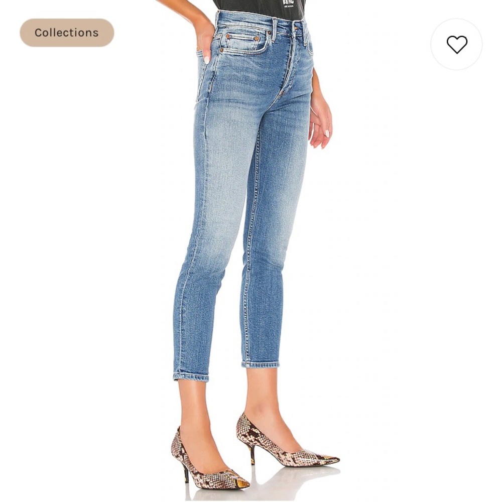 NWT Re/Done High Rise Ankle Crop - Picture 9 of 9